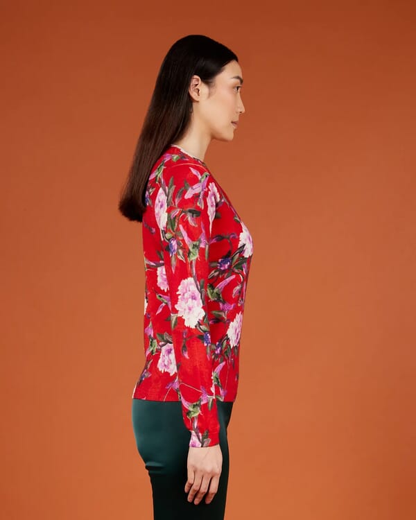 In Bed With You FLORAL PRINT CREWNECK JUMPER COL.818