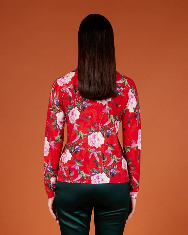 In Bed With You FLORAL PRINT CREWNECK JUMPER COL.818