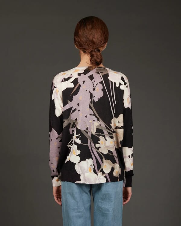 In Bed With You FLORAL PRINT CREWNECK JUMPER COL. 860