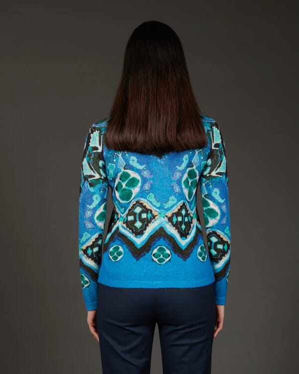 In Bed With You FLORAL PRINT HIGH NECK MID DRESS COL.158