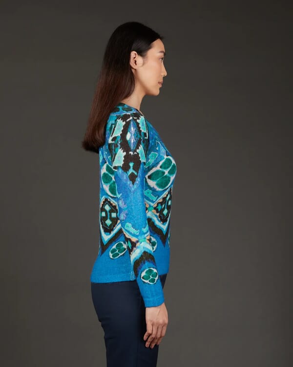 In Bed With You FLORAL PRINT HIGH NECK MID DRESS COL.158