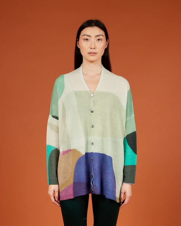 In Bed With You FLORAL PRINT LONG CARDIGAN JACKET COL.304