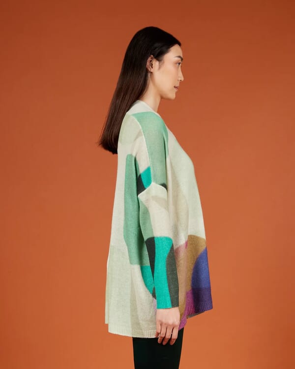 In Bed With You FLORAL PRINT LONG CARDIGAN JACKET COL.304