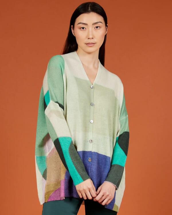 in bed with you FLORAL PRINT LONG CARDIGAN JACKET COL.304