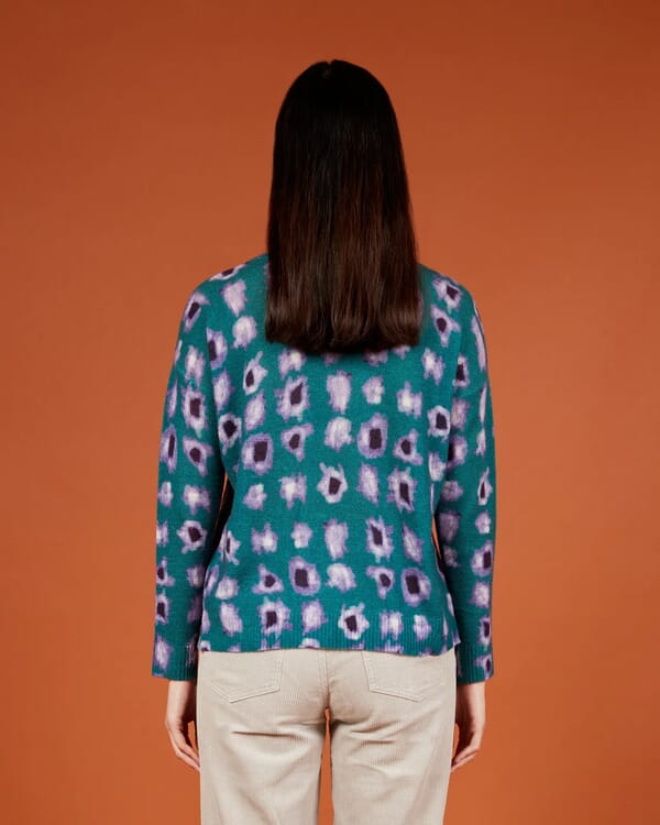 In Bed With You FLORAL PRINT LOOSE-FIT CARDIGAN COL.1024