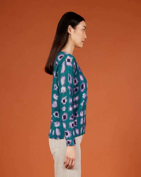 In Bed With You FLORAL PRINT LOOSE-FIT CARDIGAN COL.1024