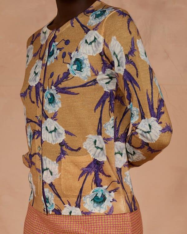 In Bed With You GEOMETRIC PRINT BATWING V NECK JUMPER COL. 185