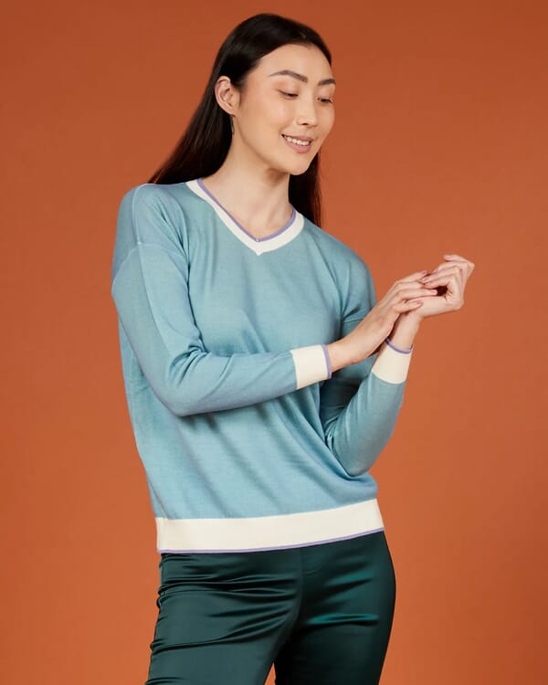 in bed with you GEOMETRIC PRINT CARDIGAN WITH POCKETS COL. 914