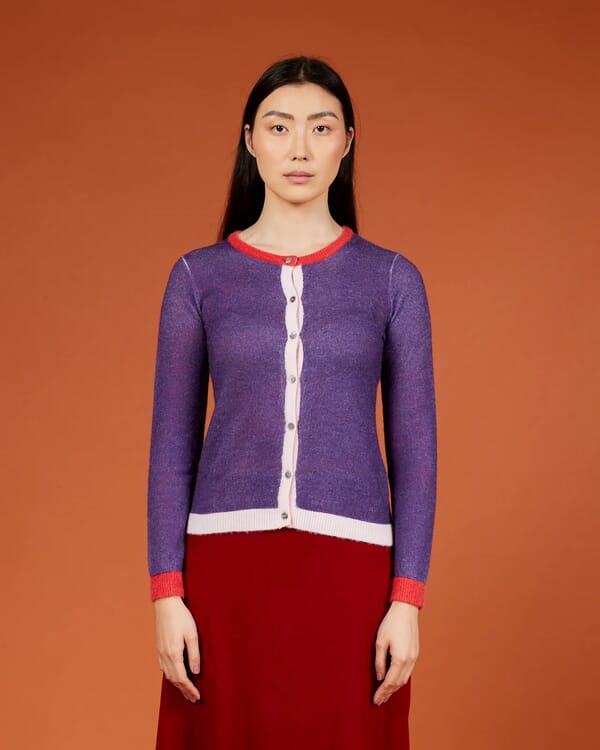 In Bed With You GEOMETRIC PRINT CARDIGAN WITH POCKETS COL. 914