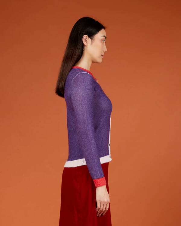 In Bed With You GEOMETRIC PRINT CARDIGAN WITH POCKETS COL. 914