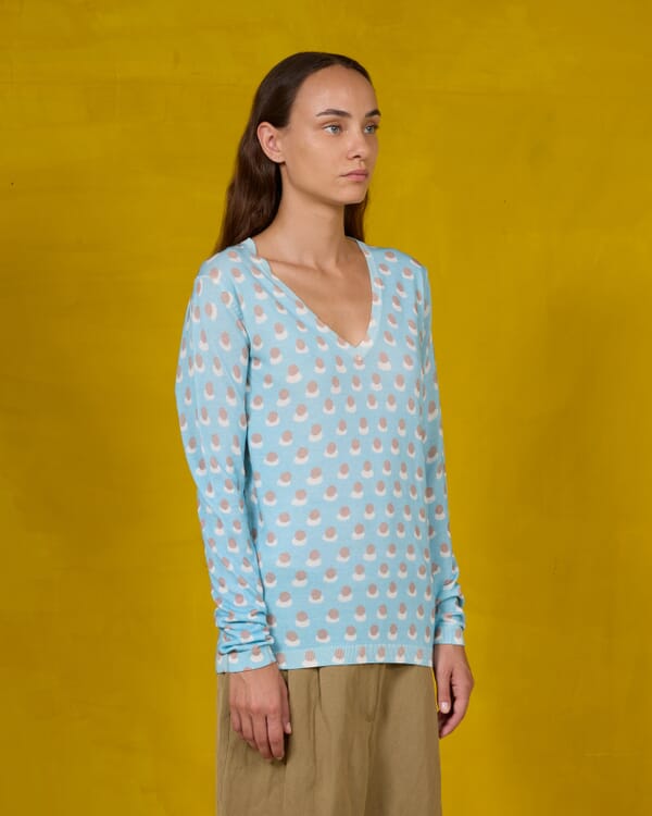 In Bed With You GEOMETRIC PRINT CREWNECK JUMPER COL. 124