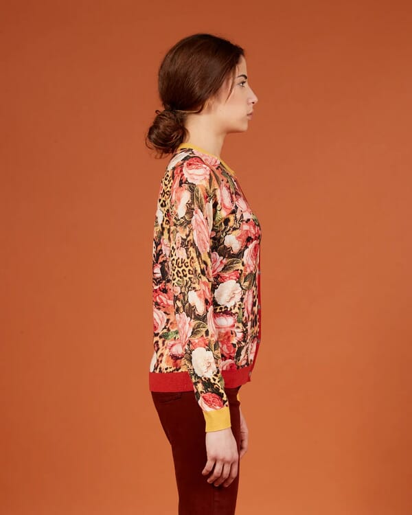 In Bed With You GEOMETRIC PRINT CREWNECK JUMPER COL. 229