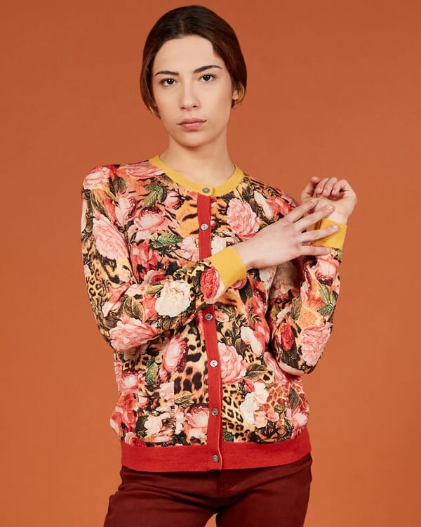 in bed with you GEOMETRIC PRINT CREWNECK JUMPER COL. 229