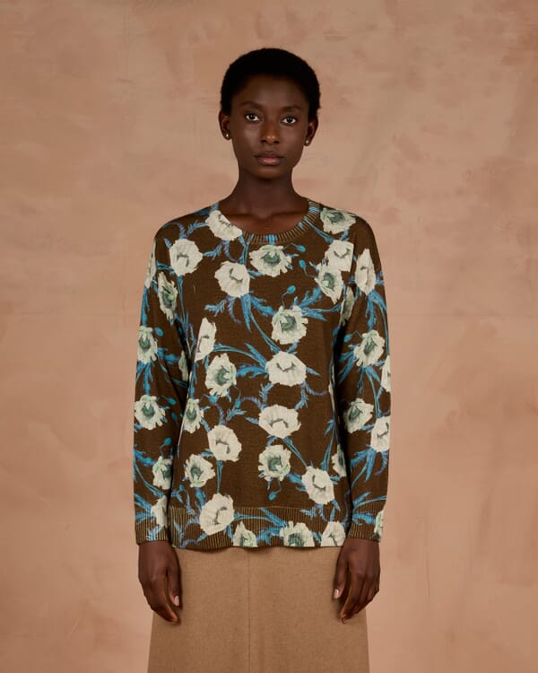 In Bed With You GEOMETRIC PRINT CREWNECK JUMPER COL.826