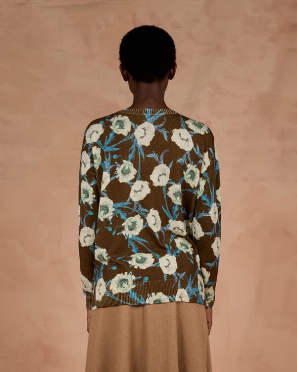 In Bed With You GEOMETRIC PRINT CREWNECK JUMPER COL.826