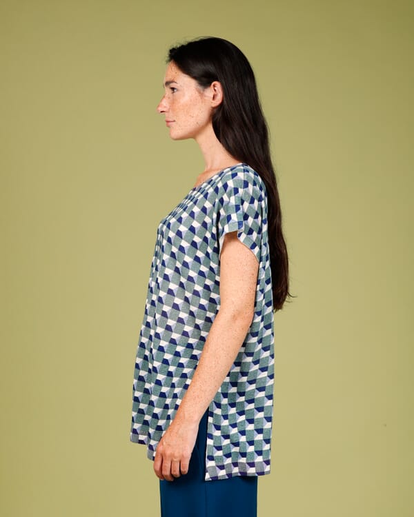 In Bed With You GEOMETRIC PRINT CREWNECK JUMPER COL. 946