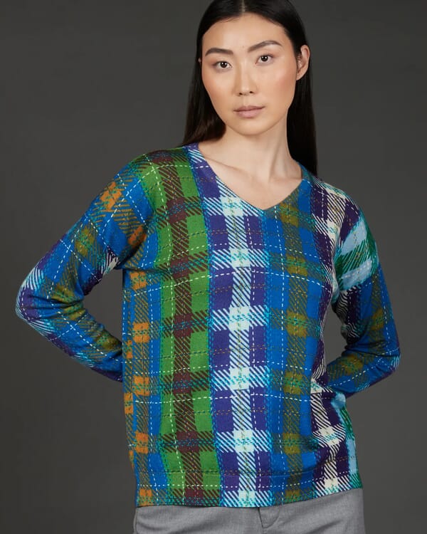 in bed with you GEOMETRIC PRINT CREWNECK TANK TOP COL.990