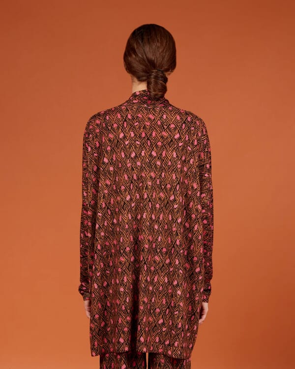 In Bed With You GEOMETRIC PRINT DUPLEX POLO COL.153