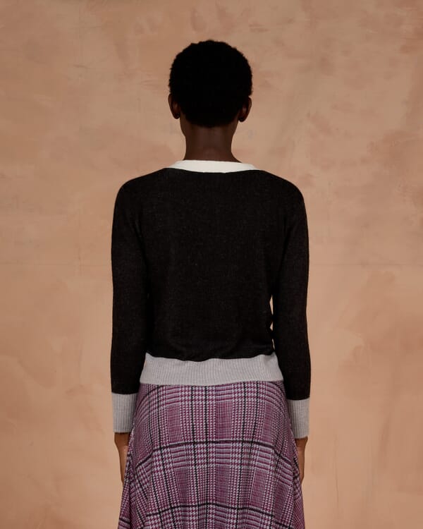 In Bed With You GEOMETRIC PRINT HIGH NECK JUMPER COL. 172