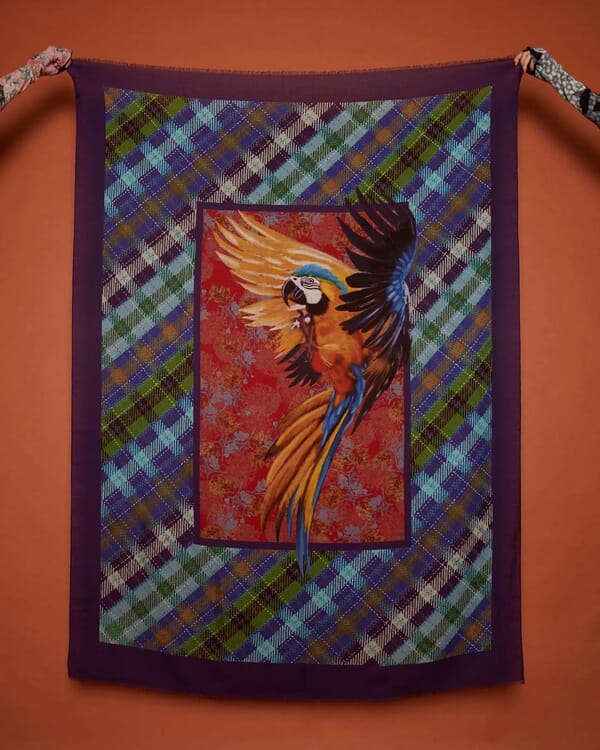 in bed with you GEOMETRIC PRINT LONG CARDIGAN COL.937