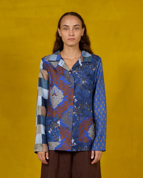 In Bed With You GEOMETRIC PRINT LOOSE-FIT CARDIGAN COL.160