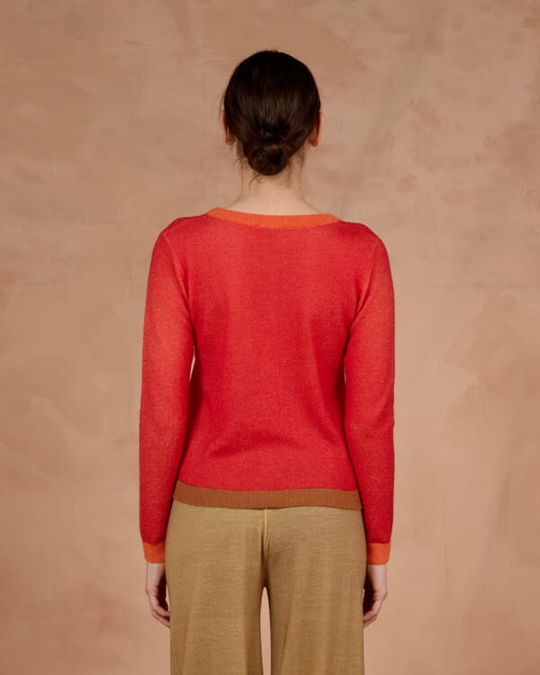 In Bed With You GEOMETRIC PRINT LOOSE-FIT CARDIGAN COL.223