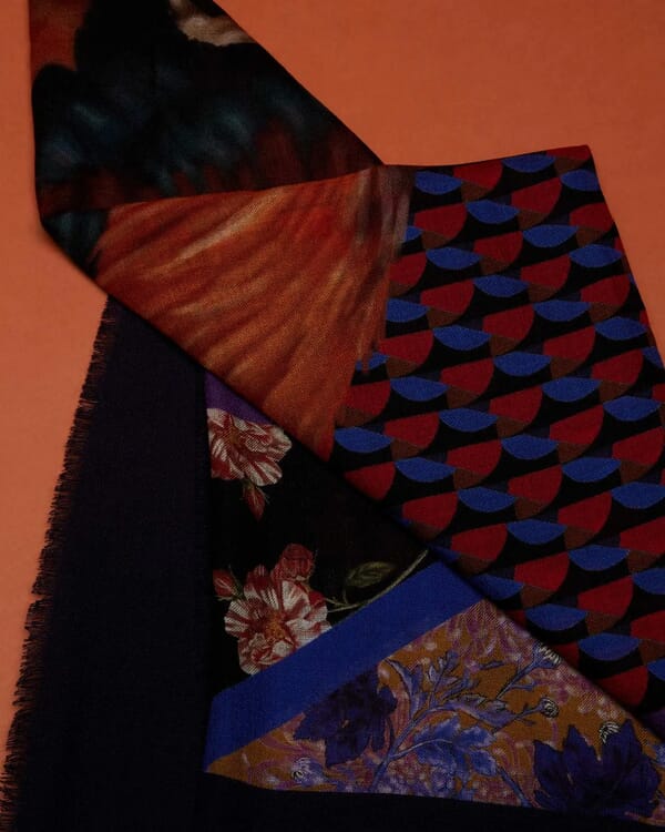 In Bed With You GEOMETRIC PRINT LOOSE-FIT CARDIGAN COL.322