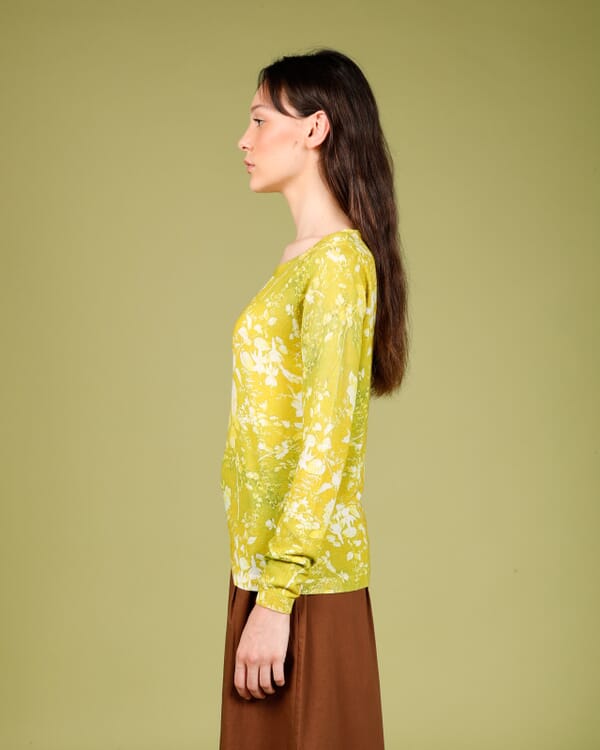 In Bed With You GEOMETRIC PRINT LOOSE-FIT CARDIGAN COL.322