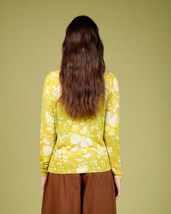 In Bed With You GEOMETRIC PRINT LOOSE-FIT CARDIGAN COL.322