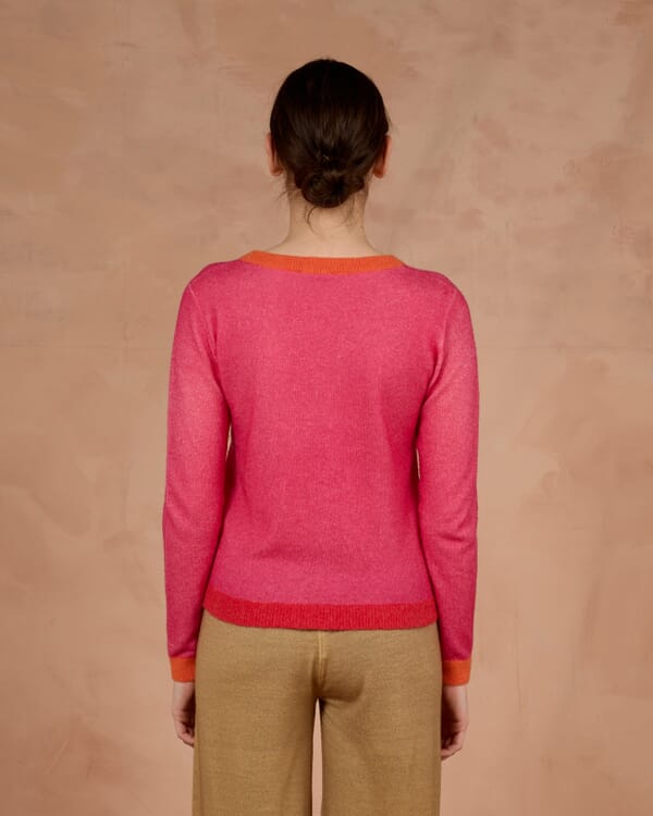 In Bed With You GEOMETRIC PRINT LOOSE-FIT CARDIGAN COL.903