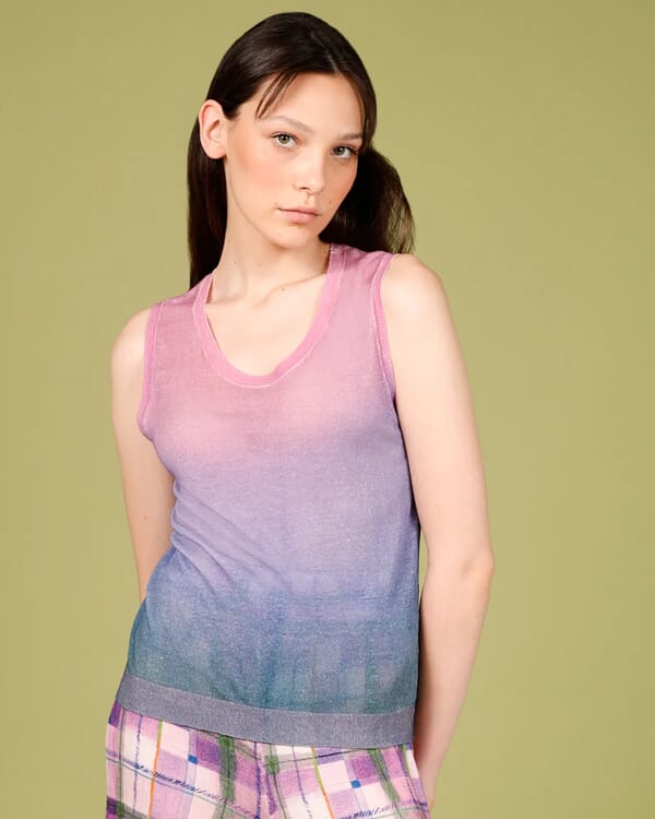 in bed with you GEOMETRIC PRINT POLO NECK JUMPER COL.810