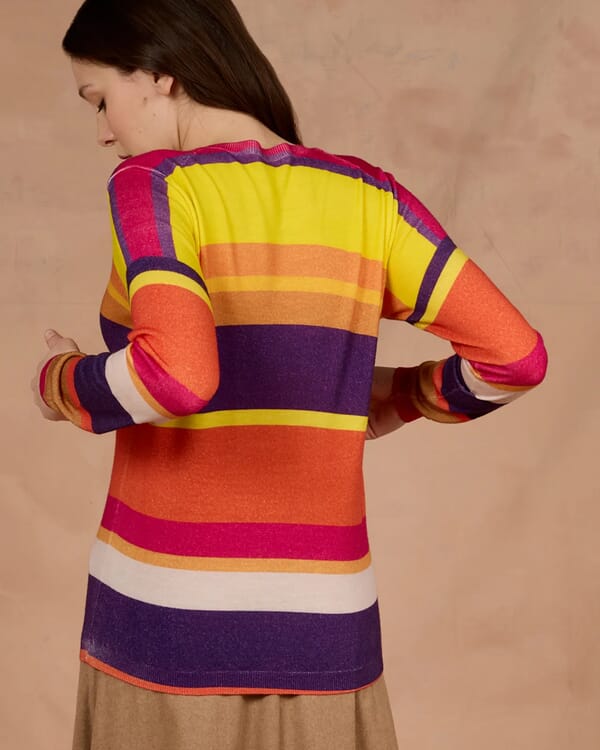 In Bed With You GEOMETRIC PRINT POLO NECK JUMPER COL.842