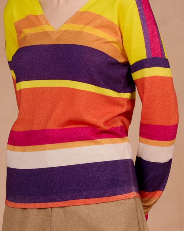 In Bed With You GEOMETRIC PRINT POLO NECK JUMPER COL.842