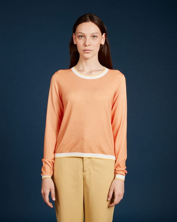 In Bed With You GEOMETRIC PRINT POLO NECK JUMPER COL.842