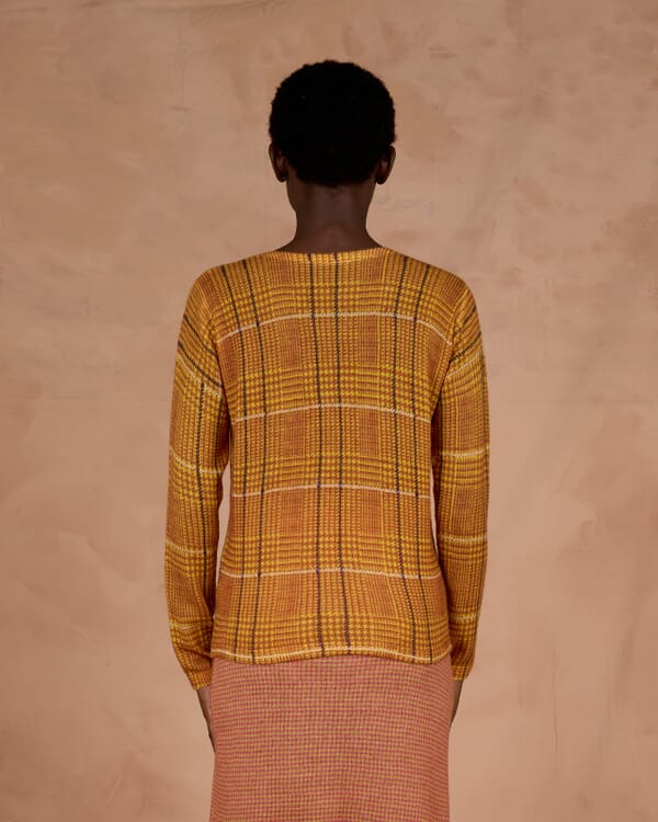 In Bed With You GEOMETRIC PRINT V NECK CARDIGAN COL.222