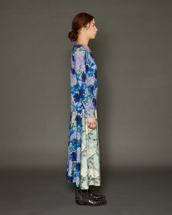 In Bed With You GEOMETRIC PRINT V NECK CARDIGAN COL.826