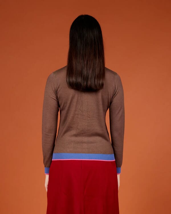 In Bed With You GEOMETRIC PRINT V NECK CARDIGAN COL.826