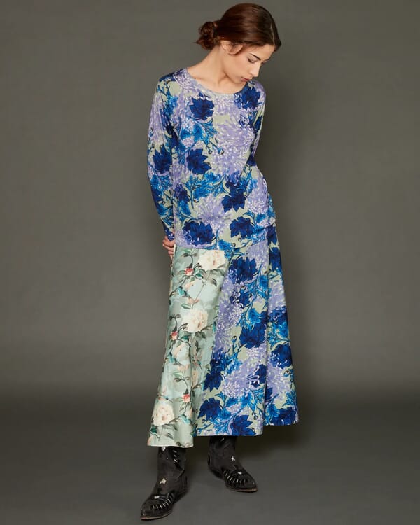 in bed with you GEOMETRIC PRINT V NECK CARDIGAN COL.826