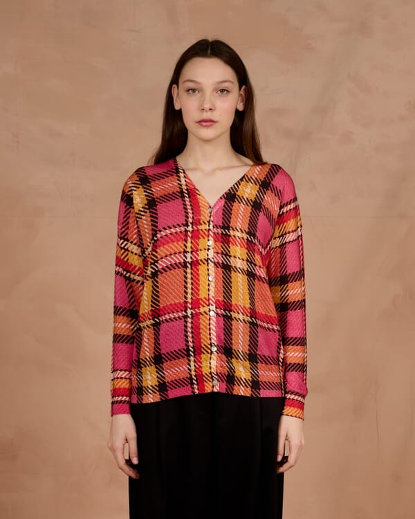 In Bed With You GEOMETRIC PRINT V NECK JUMPER COL.109