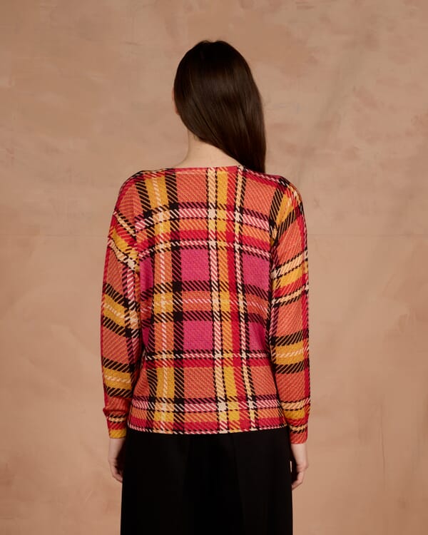 In Bed With You GEOMETRIC PRINT V NECK JUMPER COL.109