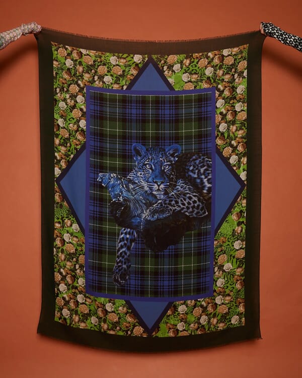 in bed with you GEOMETRIC PRINT V NECK JUMPER COL.109