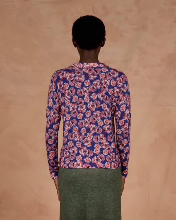 In Bed With You GEOMETRIC PRINT V NECK JUMPER COL. 125