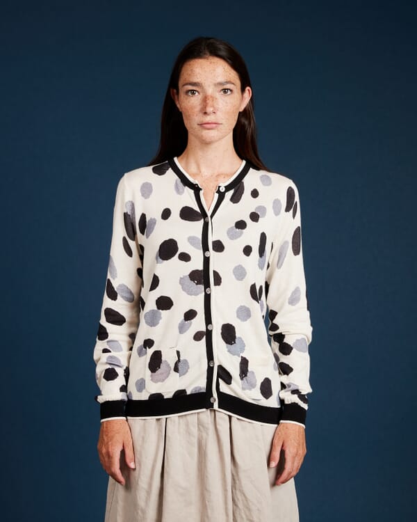 In Bed With You GEOMETRIC PRINT V NECK JUMPER COL. 161