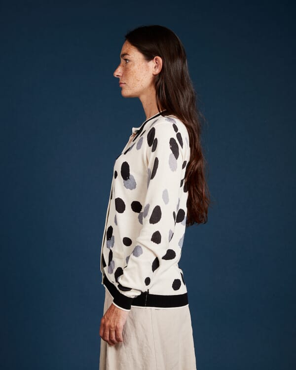 In Bed With You GEOMETRIC PRINT V NECK JUMPER COL. 161