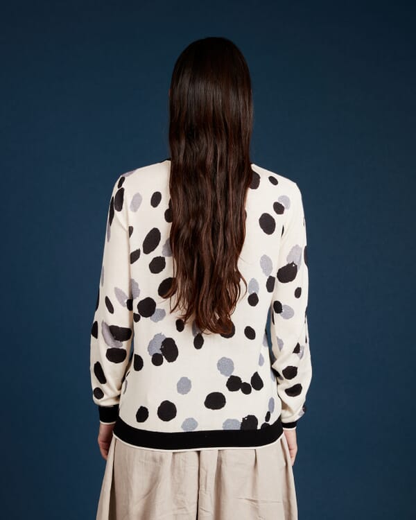 In Bed With You GEOMETRIC PRINT V NECK JUMPER COL. 161