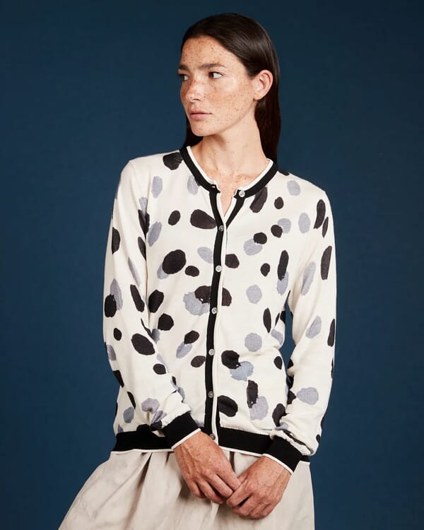 in bed with you GEOMETRIC PRINT V NECK JUMPER COL. 161