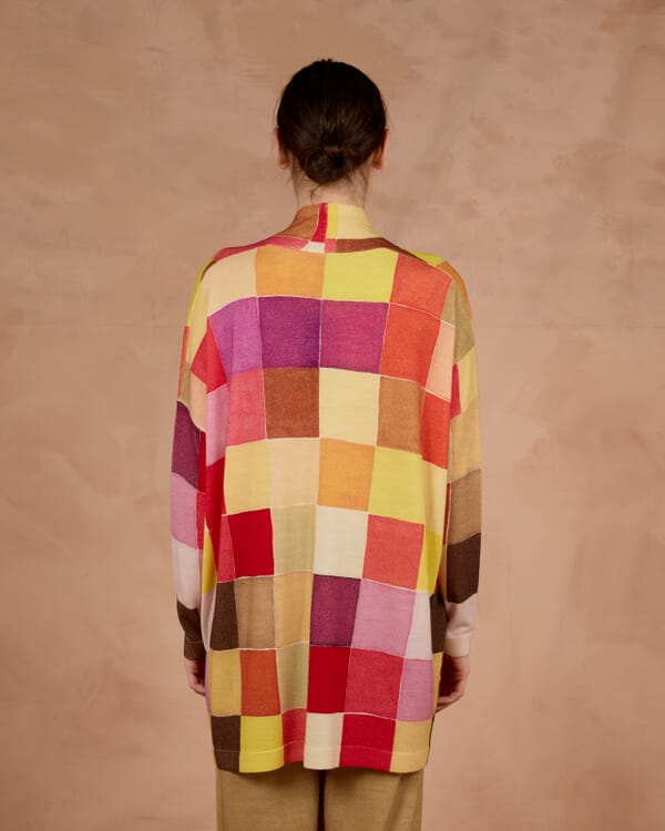 In Bed With You GEOMETRIC PRINT V NECK JUMPER COL. 172