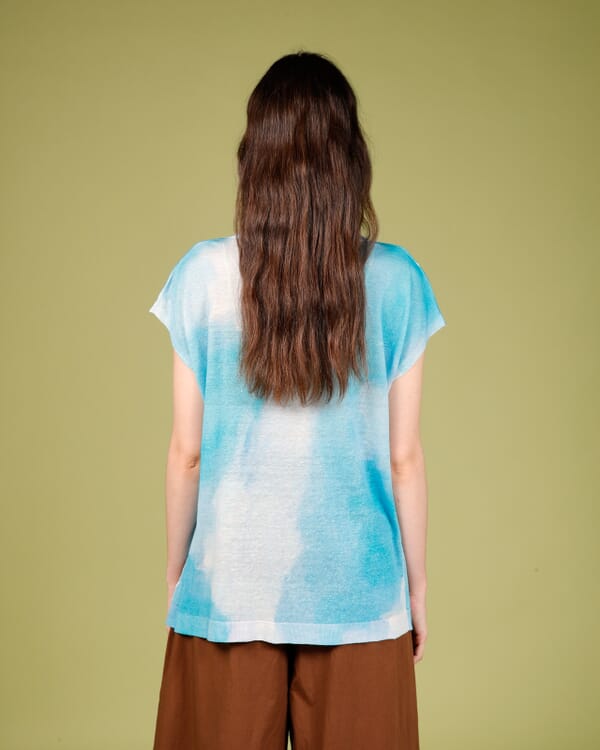 In Bed With You GEOMETRIC PRINT V NECK JUMPER COL.185