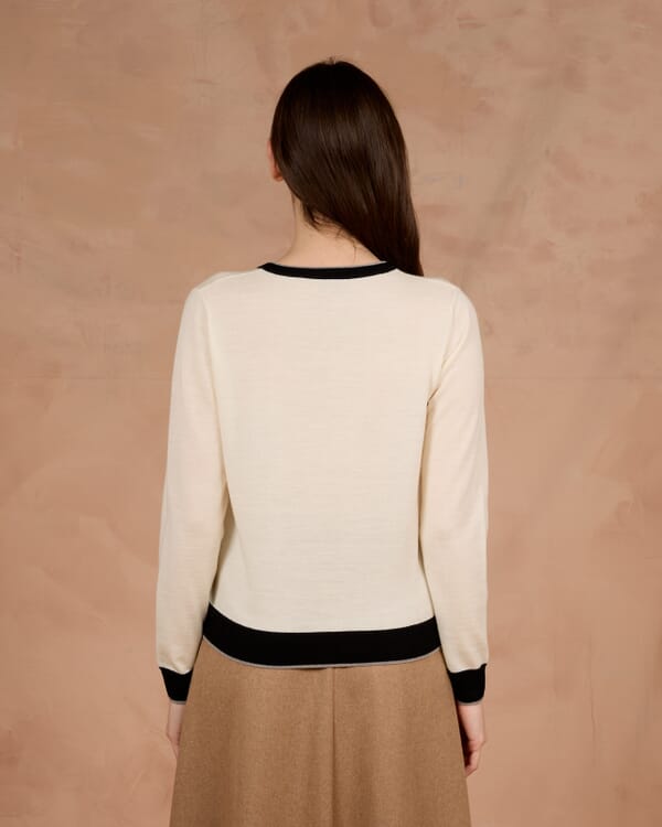 In Bed With You GEOMETRIC PRINT V NECK JUMPER COL. 329