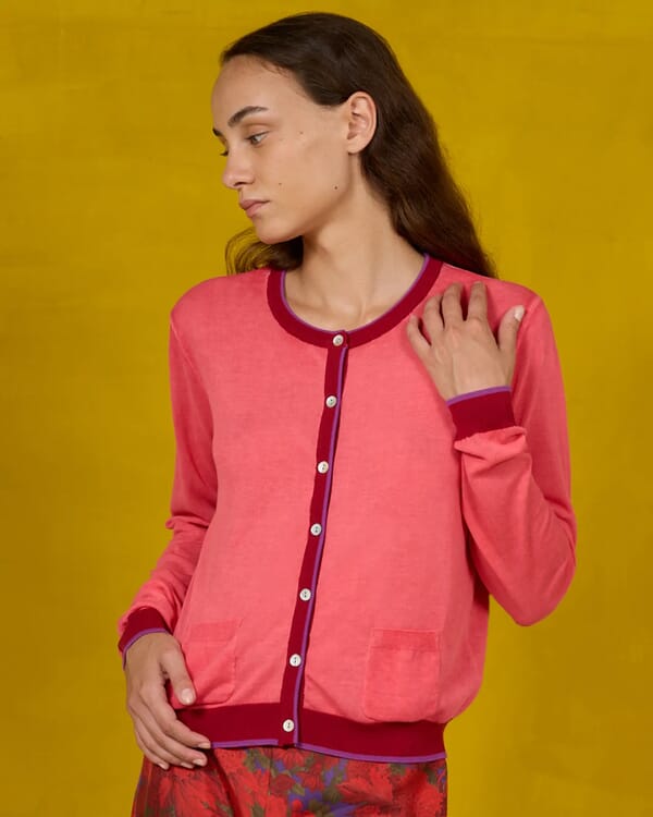 in bed with you GEOMETRIC PRINT V NECK JUMPER COL. 329